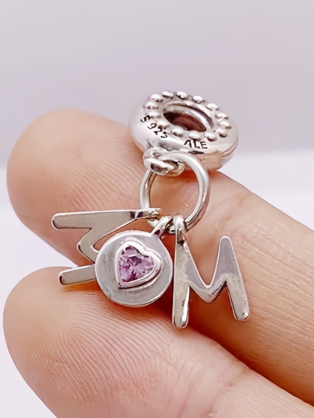 Pandora Mom Letters Dangle Charm